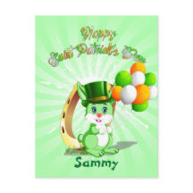 Saint patrick Grönt Bunny Tecknad