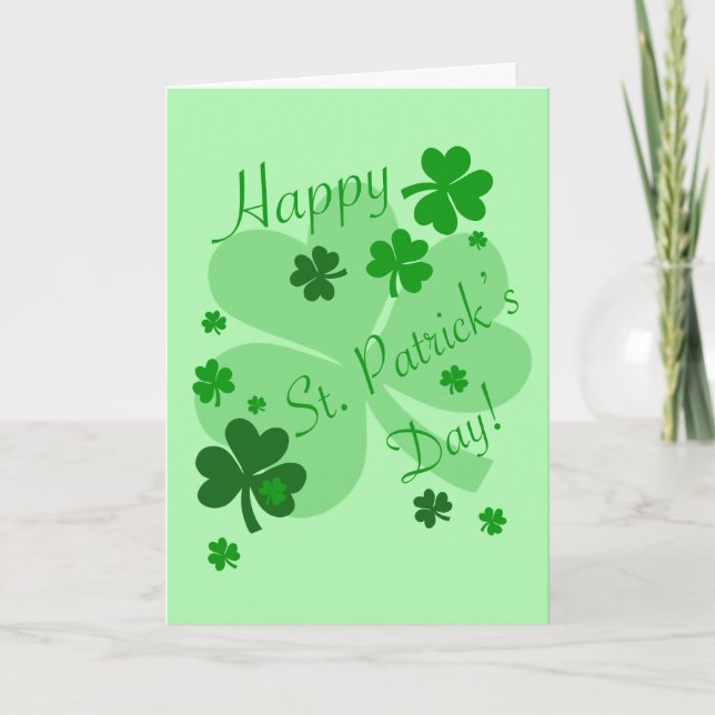Saint patrick-Helgdag-kort för daglig bläddring Helgkort (Framsida)