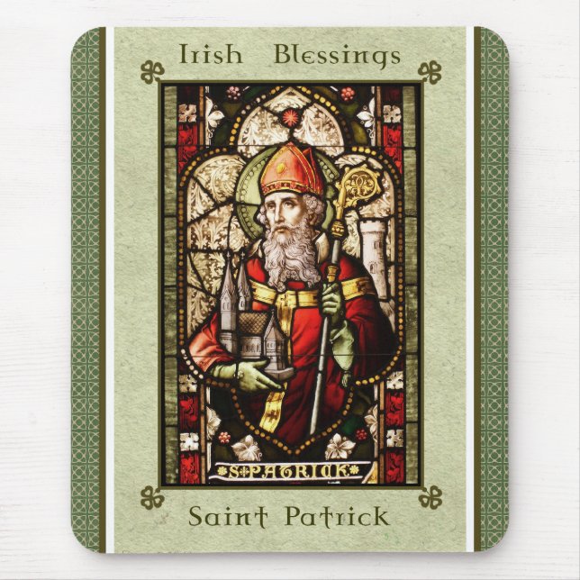 Saint patrick Irish Blessings MousePad Musmatta (Framsidan)