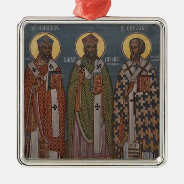 Saint patrick julgransprydnad metall (Framsidan)