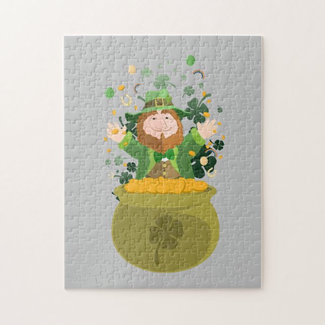 Saint patrick Leprechaun Pussel (Vertikal)