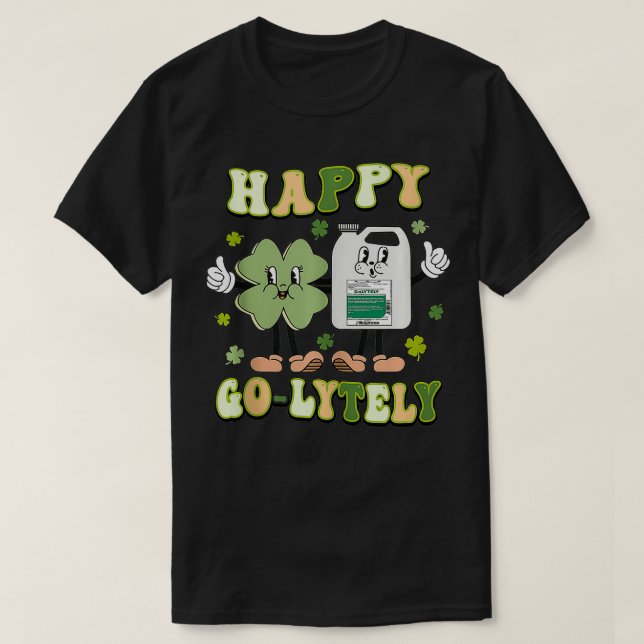 Saint patrick Lycklig GoLytely Nurse St Patricks D T Shirt (Design framsida)