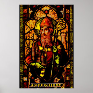 Saint patrick - porträtt poster