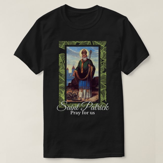 Saint patrick Pray for USA Ireland Kids Women Iris T Shirt (Design framsida)