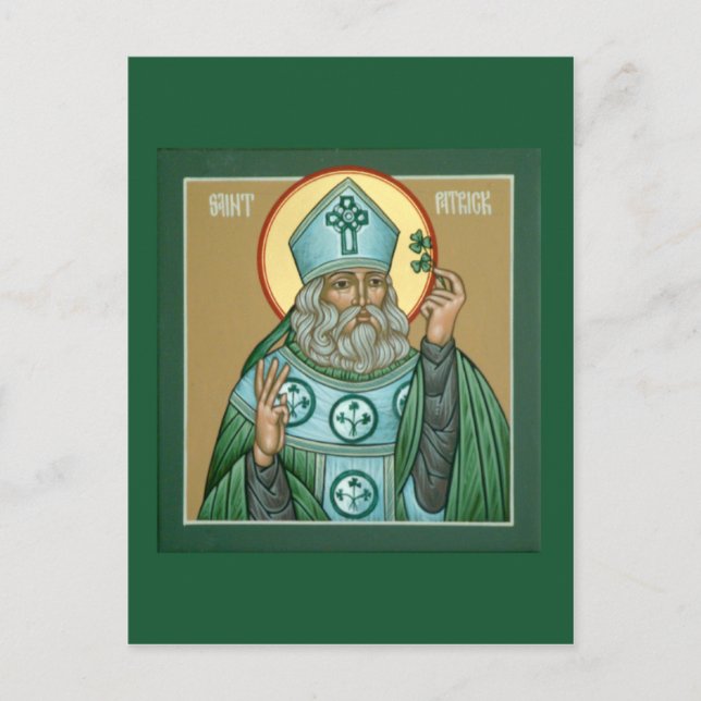 saint patrick Prayer Card Vykort (Framsida)