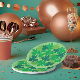 Saint Patrick’s Day Shamrock Green Paper Plates