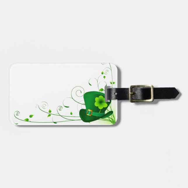 Saint patrick Shamrock Bagagebricka (Horisontell Framsida)