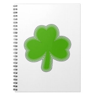 Saint patrick Shamrock Teckning Anteckningsbok Med Spiral