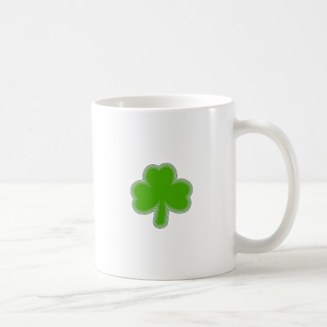 Saint patrick Shamrock Teckning Kaffemugg (Höger)