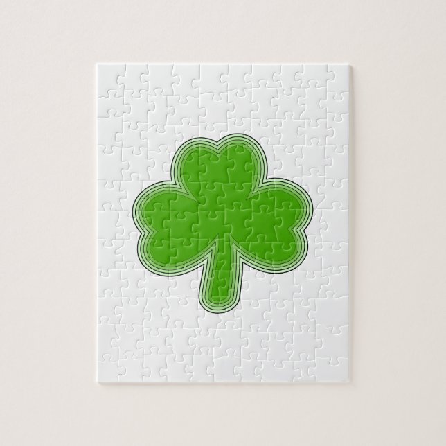 Saint patrick Shamrock Teckning Pussel (Vertikal)