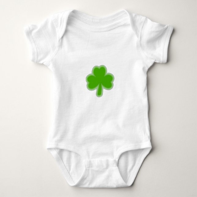 Saint patrick Shamrock Teckning Tee Shirt (Framsida)