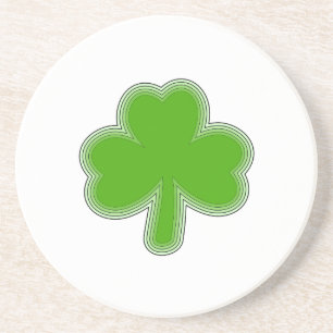 Saint patrick Shamrock Teckning Underlägg Sandsten