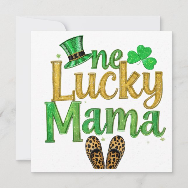 Saint Patrick tur Mama Inbjudningar (Framsida)