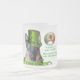 Saint patrick tysk mugg/Stein för herdeägare Frostad Glasmugg