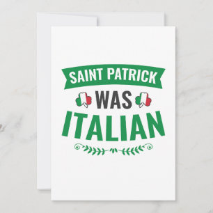 Saint patrick var italienskt St patricks day Julkort