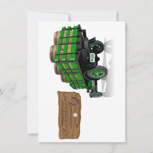 Saint patrick vintage Tecknad, julbil