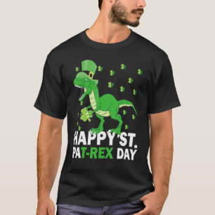 Saint Patricks Boys Day Pajamas T Rex Saint Dinosa Shirt