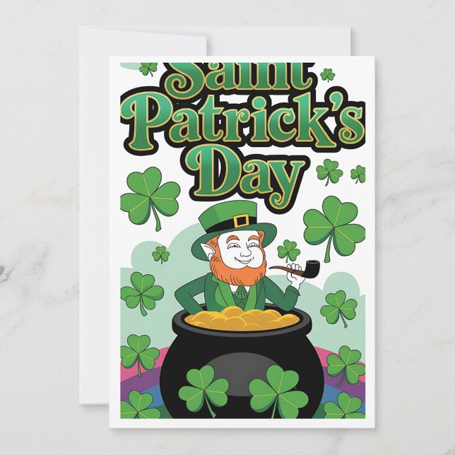 Saint Patrick's Day Alla hjärtans kort  (Saint Patrick's Day Holiday Card!)