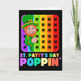 Saint Patrick's Day är Poppin Pop It Fidet Leksak  Kort