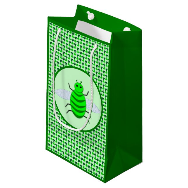 Saint Patricks Day Bee och Shamrocks (Framsidan Vinklad)