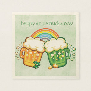 Saint patrick's day, Beer Mugg Pappersservett