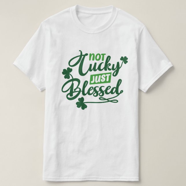 Saint Patrick's Day Blessed Christian Graphic Tee (Design framsida)