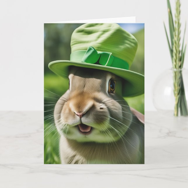 Saint patrick's day Bunny Kort (Framsida)