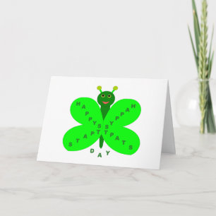 Saint patrick's day Butterfly Anpassade Card Kort