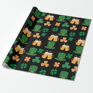 Saint patricks day celtisk,irisk rolig öl,lyckoamu presentpapper