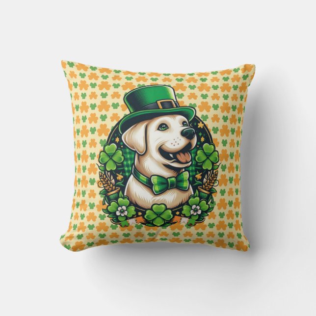 Saint patrick's day Cute Hund Kudde (Framsida)