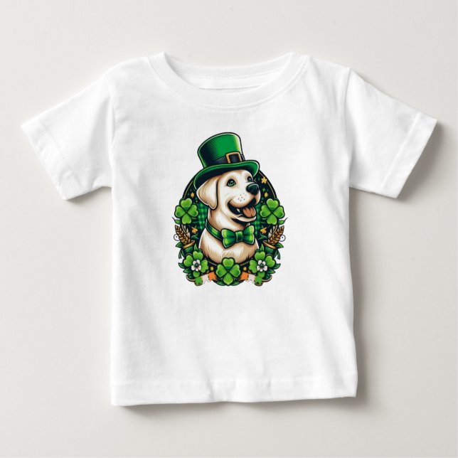Saint patrick's day Cute Hund T Shirt (Framsida)