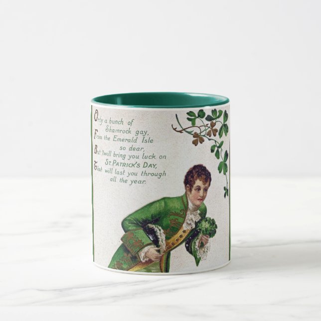 Saint patrick's day Dikt, Vintage Mugg (Center)