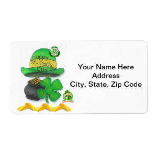 Saint Patrick's Day-etiketter Fraktsedel