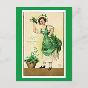 Saint patrick's day firande helg vykort