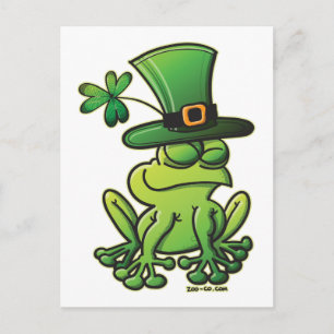 Saint patrick's day Frog Vykort