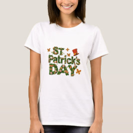Saint Patricks Day Funny blommigt 2024 T Shirt