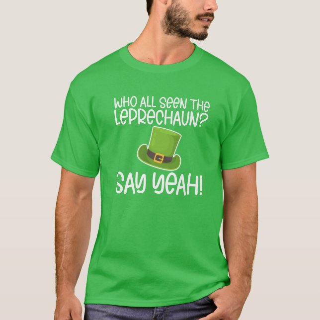 Saint patrick's day Funny Leprechaun Manar Womens  T Shirt (Framsida)