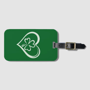 Saint patrick's day Funny Shamrock Heart Irish Bagagebricka