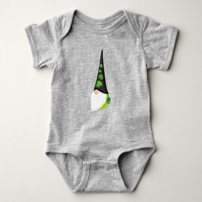 Saint patrick's day Gnome, Cute Gnome, Klöver T Shirt (Framsida)