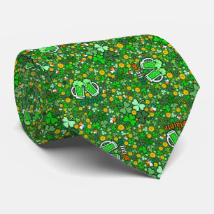 Saint patrick's day Grönt Beer Guld Mynt Shamrock Slips
