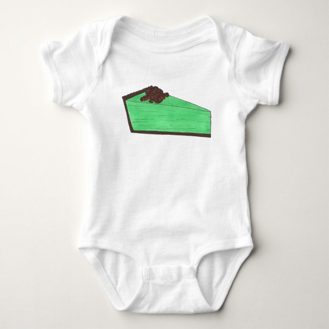 Saint patrick's day Grönt Grashopper Paj Slice Tee (Framsida)