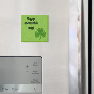 Saint patrick's day, Grönt Klöver, Lucky Klöver Magnet