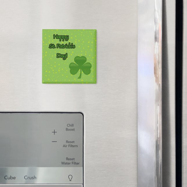 Saint patrick's day, Grönt Klöver, Lucky Klöver Magnet (In Situ (Fridge))