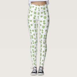 Saint patrick's day Grönt Shamrock Klöver Leggings