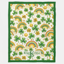 Saint Patrick's Day Guldgryte Regnbåge Shamrocks