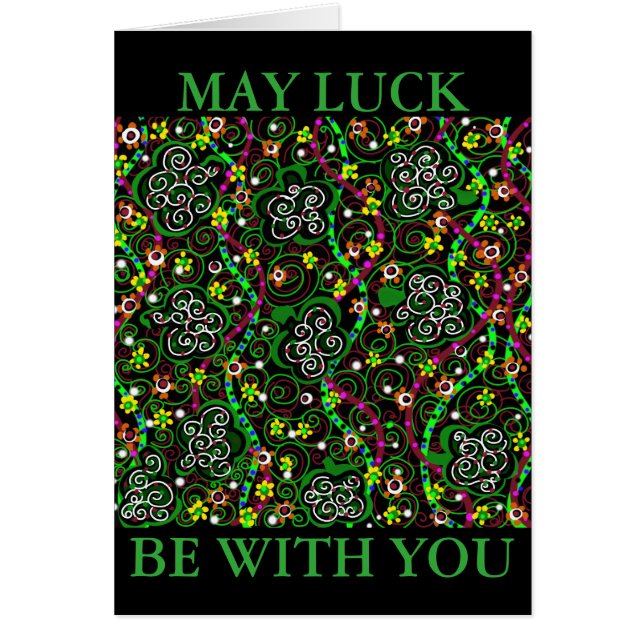 Saint patrick's day hälsningskort (Framsidan)