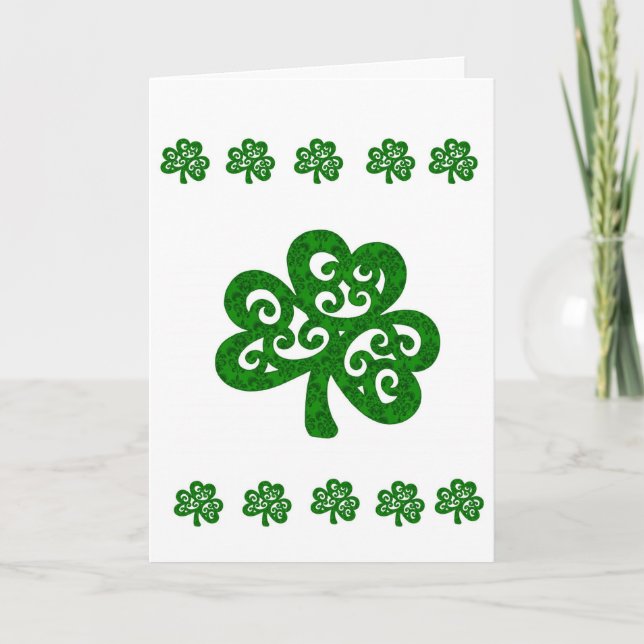 Saint patrick's day-hälsningskort kort (Framsida)