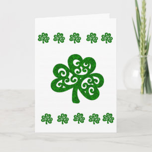 Saint patrick's day-hälsningskort kort