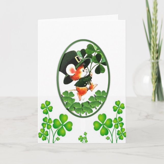 Saint patrick's day-hälsningskort kort (Framsida)