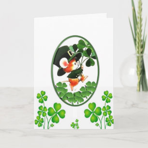 Saint patrick's day-hälsningskort kort